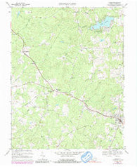 Louisa Virginia Historical topographic map, 1:24000 scale, 7.5 X 7.5 Minute, Year 1970