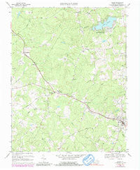 Louisa Virginia Historical topographic map, 1:24000 scale, 7.5 X 7.5 Minute, Year 1970