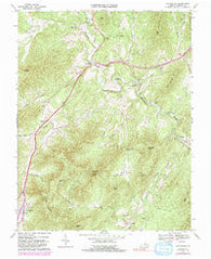 Lovingston Virginia Historical topographic map, 1:24000 scale, 7.5 X 7.5 Minute, Year 1967