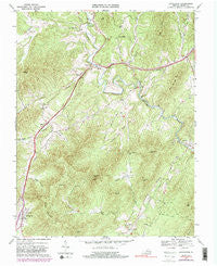 Lovingston Virginia Historical topographic map, 1:24000 scale, 7.5 X 7.5 Minute, Year 1967
