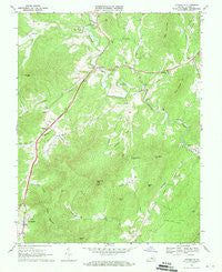 Lovingston Virginia Historical topographic map, 1:24000 scale, 7.5 X 7.5 Minute, Year 1967