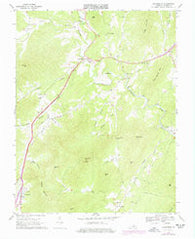 Lovingston Virginia Historical topographic map, 1:24000 scale, 7.5 X 7.5 Minute, Year 1967