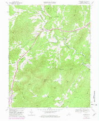 Lovingston Virginia Historical topographic map, 1:24000 scale, 7.5 X 7.5 Minute, Year 1967