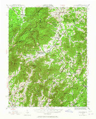 Lovingston Virginia Historical topographic map, 1:62500 scale, 15 X 15 Minute, Year 1943