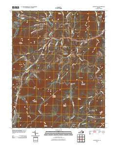 Lovingston Virginia Historical topographic map, 1:24000 scale, 7.5 X 7.5 Minute, Year 2010