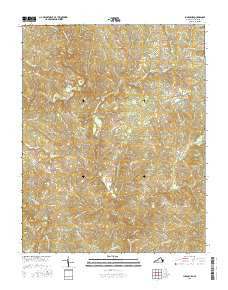 Lunenburg Virginia Current topographic map, 1:24000 scale, 7.5 X 7.5 Minute, Year 2016