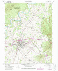 Luray Virginia Historical topographic map, 1:24000 scale, 7.5 X 7.5 Minute, Year 1965