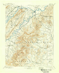 Luray Virginia Historical topographic map, 1:125000 scale, 30 X 30 Minute, Year 1905
