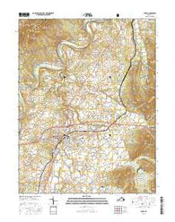 Luray Virginia Current topographic map, 1:24000 scale, 7.5 X 7.5 Minute, Year 2016
