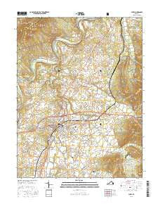 Luray Virginia Current topographic map, 1:24000 scale, 7.5 X 7.5 Minute, Year 2016
