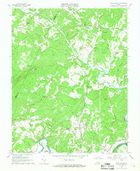 Lynch Station Virginia Historical topographic map, 1:24000 scale, 7.5 X 7.5 Minute, Year 1966