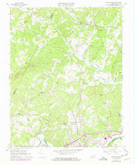 Lynch Station Virginia Historical topographic map, 1:24000 scale, 7.5 X 7.5 Minute, Year 1966