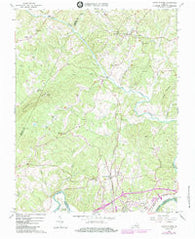 Lynch Station Virginia Historical topographic map, 1:24000 scale, 7.5 X 7.5 Minute, Year 1966