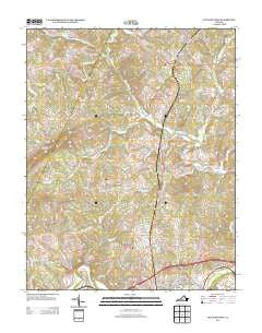 Lynch Station Virginia Historical topographic map, 1:24000 scale, 7.5 X 7.5 Minute, Year 2013