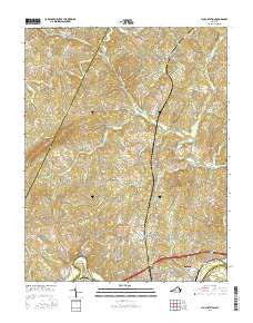 Lynch Station Virginia Current topographic map, 1:24000 scale, 7.5 X 7.5 Minute, Year 2016