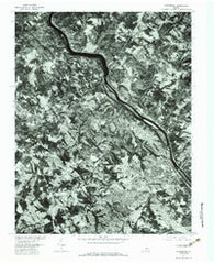 Lynchburg Virginia Historical topographic map, 1:24000 scale, 7.5 X 7.5 Minute, Year 1977