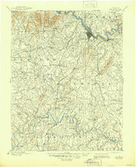 Lynchburg Virginia Historical topographic map, 1:125000 scale, 30 X 30 Minute, Year 1892