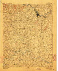 Lynchburg Virginia Historical topographic map, 1:125000 scale, 30 X 30 Minute, Year 1892