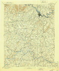 Lynchburg Virginia Historical topographic map, 1:125000 scale, 30 X 30 Minute, Year 1892