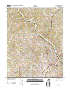 Lynchburg Virginia Historical topographic map, 1:24000 scale, 7.5 X 7.5 Minute, Year 2013