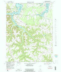 Machodoc Virginia Historical topographic map, 1:24000 scale, 7.5 X 7.5 Minute, Year 1968