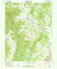 Madison Virginia Historical topographic map, 1:24000 scale, 7.5 X 7.5 Minute, Year 1964