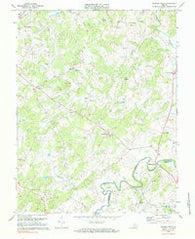 Madison Mills Virginia Historical topographic map, 1:24000 scale, 7.5 X 7.5 Minute, Year 1971