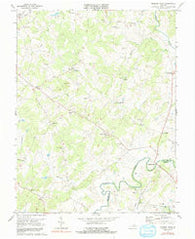 Madison Mills Virginia Historical topographic map, 1:24000 scale, 7.5 X 7.5 Minute, Year 1971