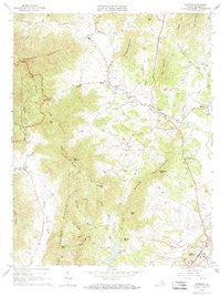 Madison Virginia Historical topographic map, 1:24000 scale, 7.5 X 7.5 Minute, Year 1964