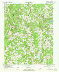 Madisonville Virginia Historical topographic map, 1:24000 scale, 7.5 X 7.5 Minute, Year 1968