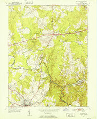 Manassas Virginia Historical topographic map, 1:24000 scale, 7.5 X 7.5 Minute, Year 1951