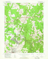Manassas Virginia Historical topographic map, 1:24000 scale, 7.5 X 7.5 Minute, Year 1957