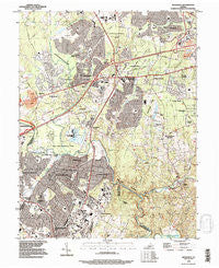 Manassas Virginia Historical topographic map, 1:24000 scale, 7.5 X 7.5 Minute, Year 1990
