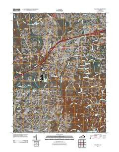 Manassas Virginia Historical topographic map, 1:24000 scale, 7.5 X 7.5 Minute, Year 2011