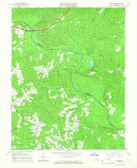 Mannboro Virginia Historical topographic map, 1:24000 scale, 7.5 X 7.5 Minute, Year 1964