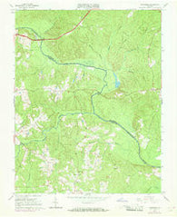 Mannboro Virginia Historical topographic map, 1:24000 scale, 7.5 X 7.5 Minute, Year 1964