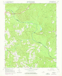Mannboro Virginia Historical topographic map, 1:24000 scale, 7.5 X 7.5 Minute, Year 1964