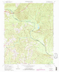Mannboro Virginia Historical topographic map, 1:24000 scale, 7.5 X 7.5 Minute, Year 1964