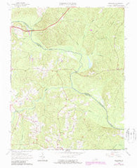 Mannboro Virginia Historical topographic map, 1:24000 scale, 7.5 X 7.5 Minute, Year 1964