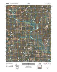 Mannboro Virginia Historical topographic map, 1:24000 scale, 7.5 X 7.5 Minute, Year 2010