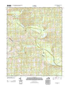 Mannboro Virginia Historical topographic map, 1:24000 scale, 7.5 X 7.5 Minute, Year 2013