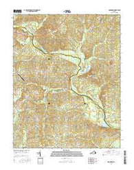 Mannboro Virginia Current topographic map, 1:24000 scale, 7.5 X 7.5 Minute, Year 2016