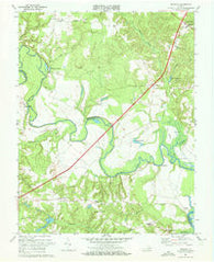 Manquin Virginia Historical topographic map, 1:24000 scale, 7.5 X 7.5 Minute, Year 1968