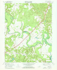 Manquin Virginia Historical topographic map, 1:24000 scale, 7.5 X 7.5 Minute, Year 1968