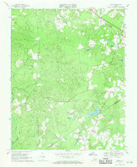 Manry Virginia Historical topographic map, 1:24000 scale, 7.5 X 7.5 Minute, Year 1969