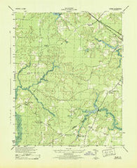 Manry Virginia Historical topographic map, 1:31680 scale, 7.5 X 7.5 Minute, Year 1943