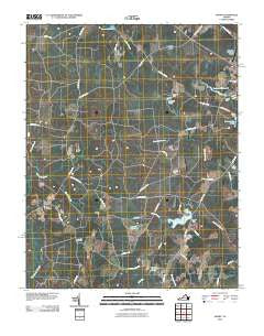 Manry Virginia Historical topographic map, 1:24000 scale, 7.5 X 7.5 Minute, Year 2010
