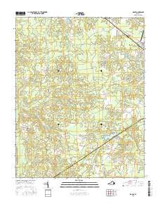 Manry Virginia Current topographic map, 1:24000 scale, 7.5 X 7.5 Minute, Year 2016