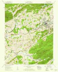 Marion Virginia Historical topographic map, 1:24000 scale, 7.5 X 7.5 Minute, Year 1958