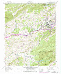 Marion Virginia Historical topographic map, 1:24000 scale, 7.5 X 7.5 Minute, Year 1958